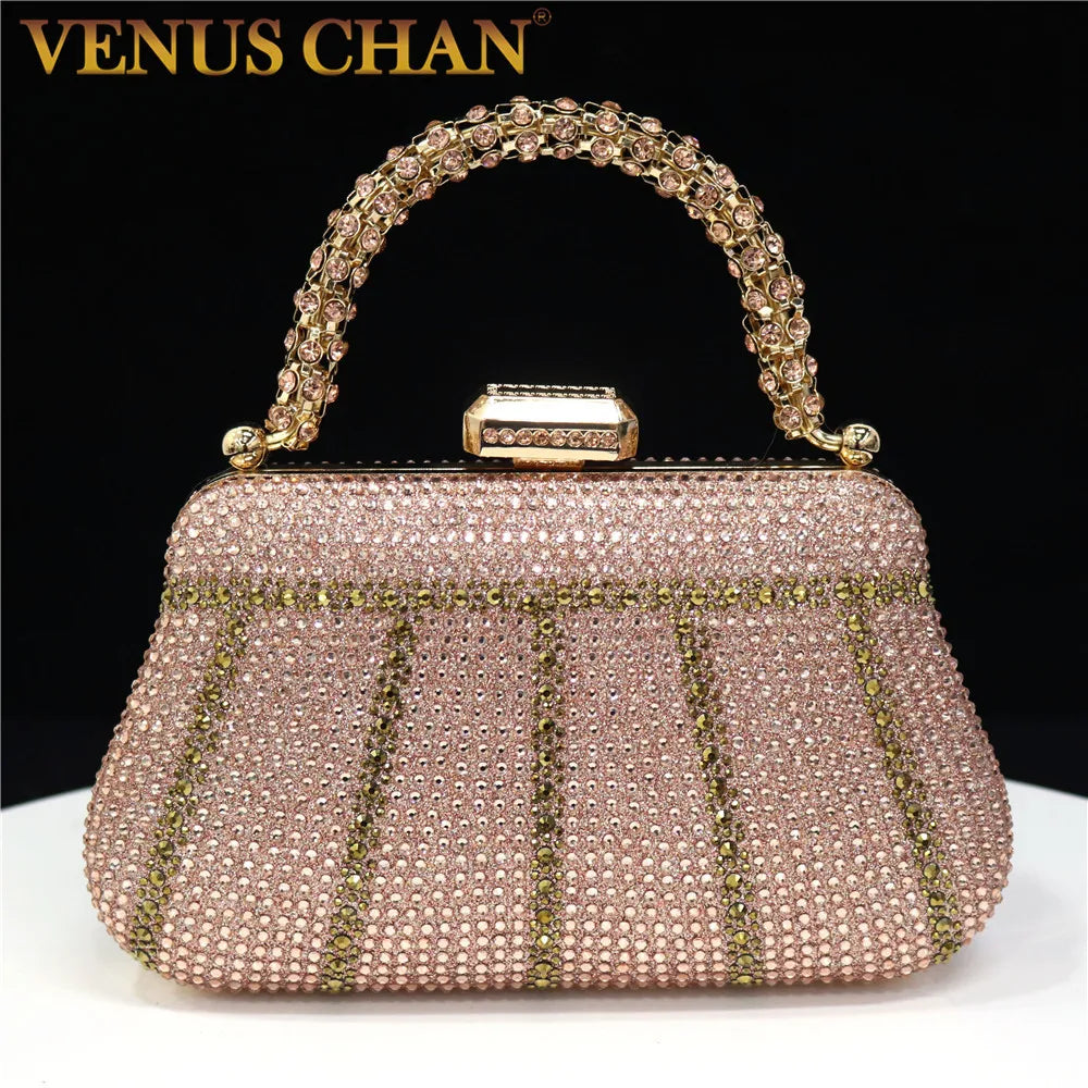 Luxury Rhinestone Evening Clutch Bag