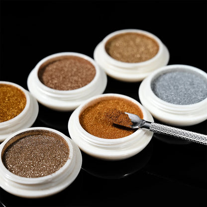 Mirror Chrome Nail Powder Pigment Set