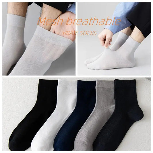 Men’s Bamboo Fiber Mesh Socks 10 Pairs
