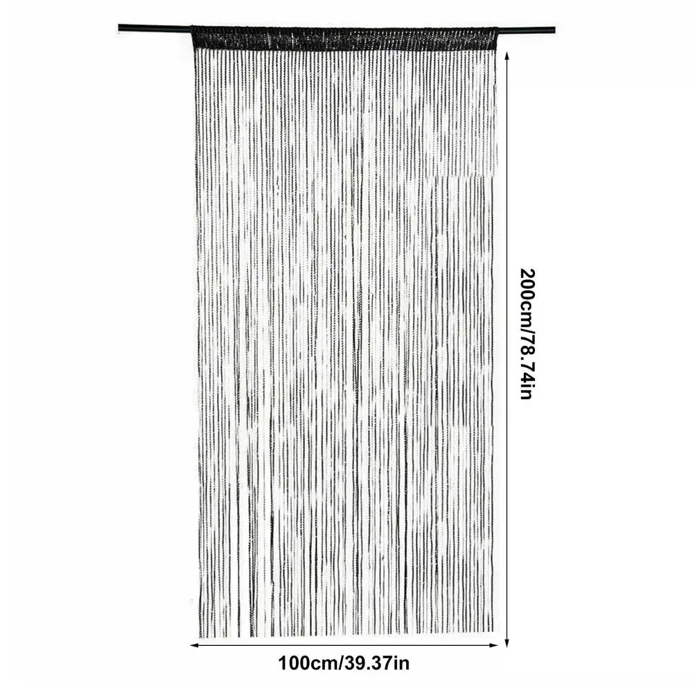 Polyester Tassel Beaded Door Curtain for Windows & Doorways