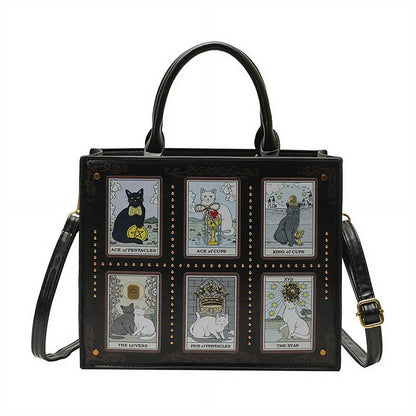 Cat Tarot Print Women’s Handbag