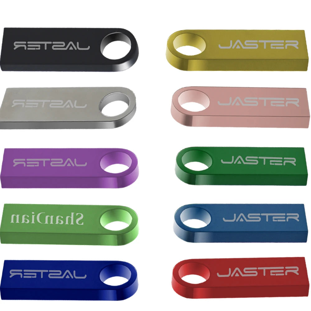 Waterproof Metal USB 2.0 Flash Drive with Keychain