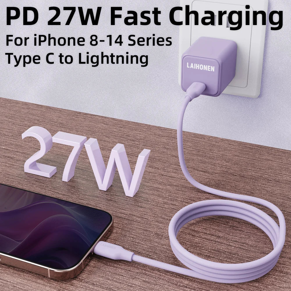 Silicone Lightning Fast Charge Cable