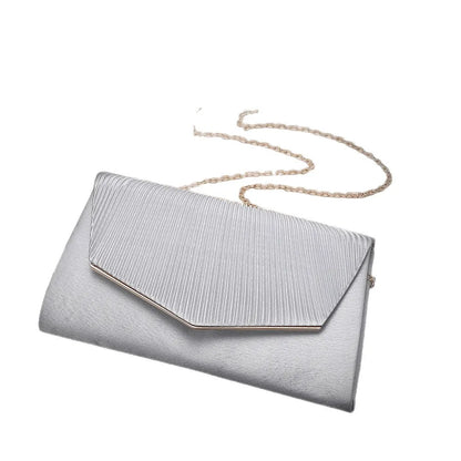Pleated Evening Clutch Bag