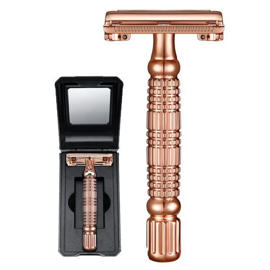Rose Gold Butterfly Safety Razor