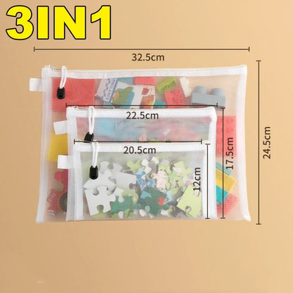 Mesh Zipper Storage Pouches