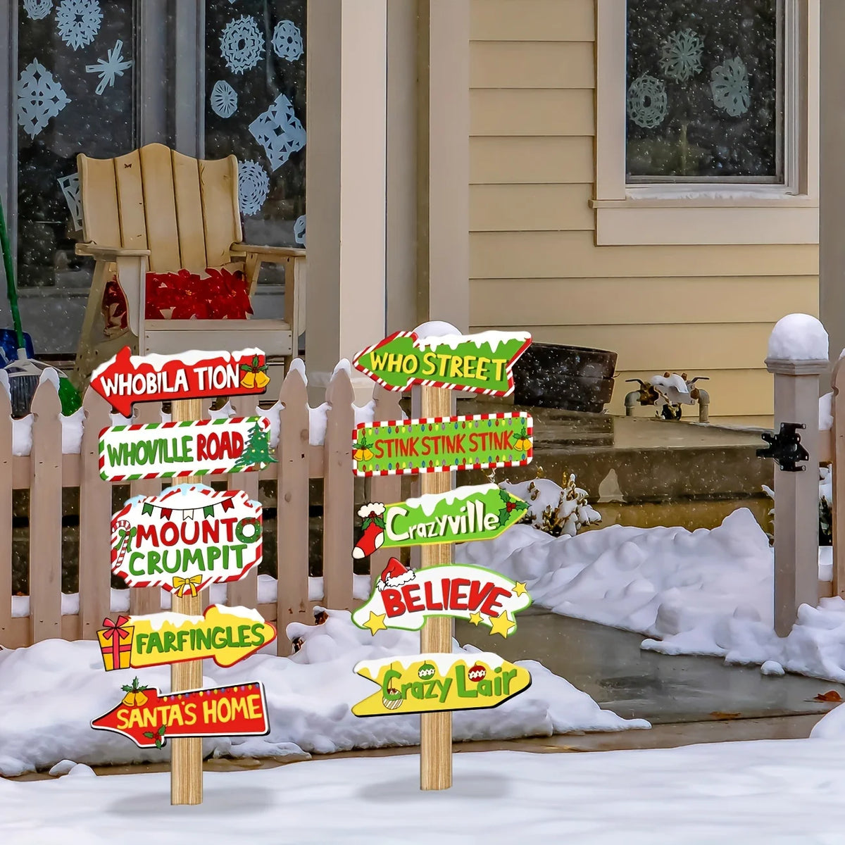 Whoville-Inspired Christmas Welcome Banner