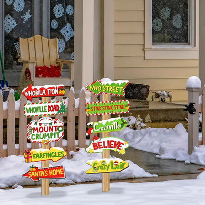 Whoville-Inspired Christmas Welcome Banner