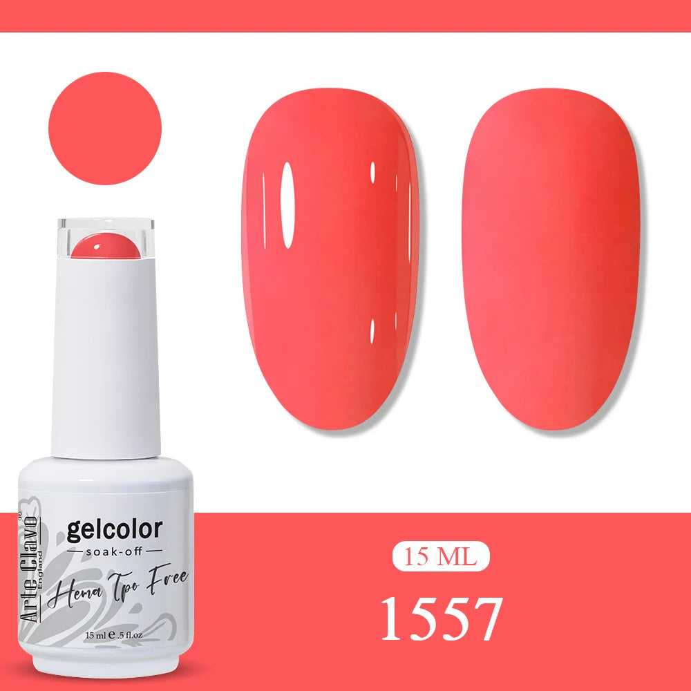 Arte Clavo Orange Gel Nail Polish
