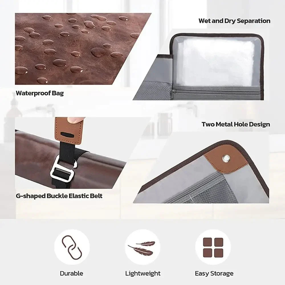 Travel Roll-Up Toiletry Bag