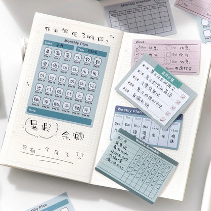 Morandi Time Management Sticky Notes Planner Set