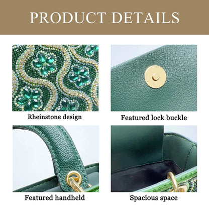 Rhinestone Box Crossbody Bag