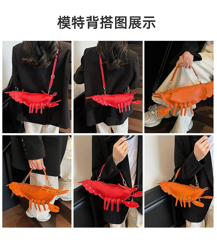 Shaped PU Leather Crossbody Bag