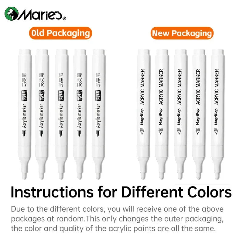 White Acrylic Paint Marker Pen Set