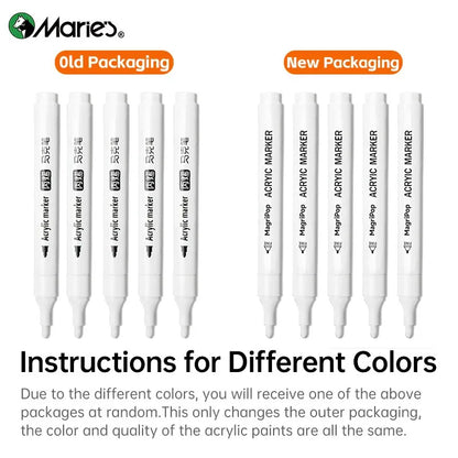 White Acrylic Paint Marker Pen Set