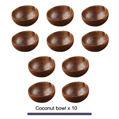 Handmade Natural Coconut Bowl Set