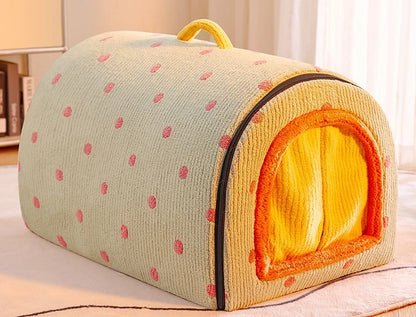 Enclosed Winter Warm Pet Bed House