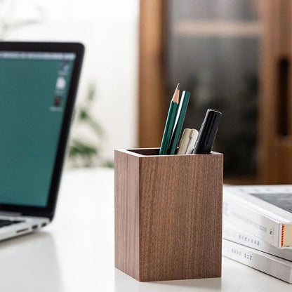 Walnut Wood Pen Holder