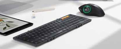 Foldable Bluetooth Keyboard with Numeric Keypad
