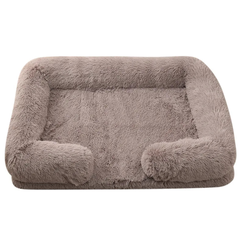 Plush Dog Bed with Removable Cover