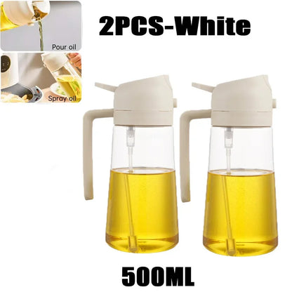 2-in-1 Oil Sprayer & Dispenser Bottle for Cooking