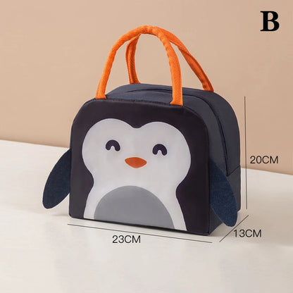 Cartoon Thermal Lunch Bag with Insulated Lining