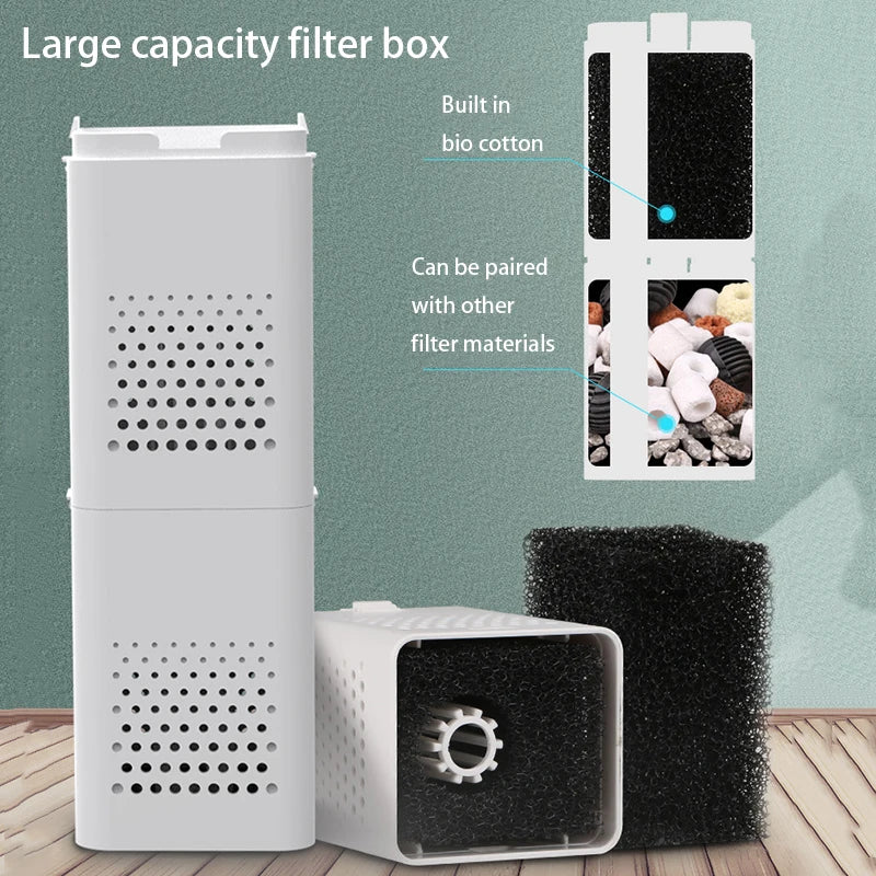 Internal Aquarium Filter Pump with Water Circulation & Oxygenation