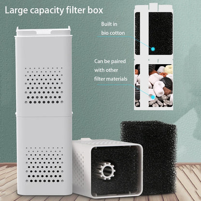 Internal Aquarium Filter Pump with Water Circulation & Oxygenation