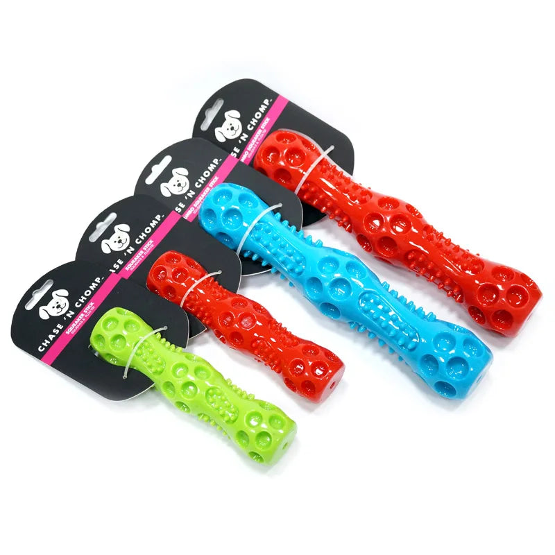 Caitec Squeaky Spring Dog Stick Toy