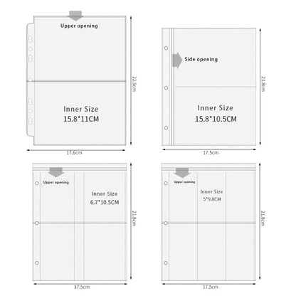A5 Transparent Binder Sleeves for Photos & Photocards