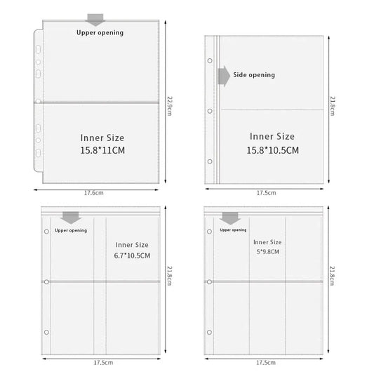 A5 Transparent Binder Sleeves for Photos & Photocards