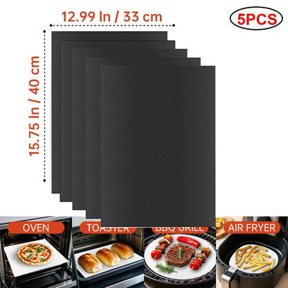 Heat Resistant Teflon Grill & Baking Mat for BBQ, Oven & Air Fryer