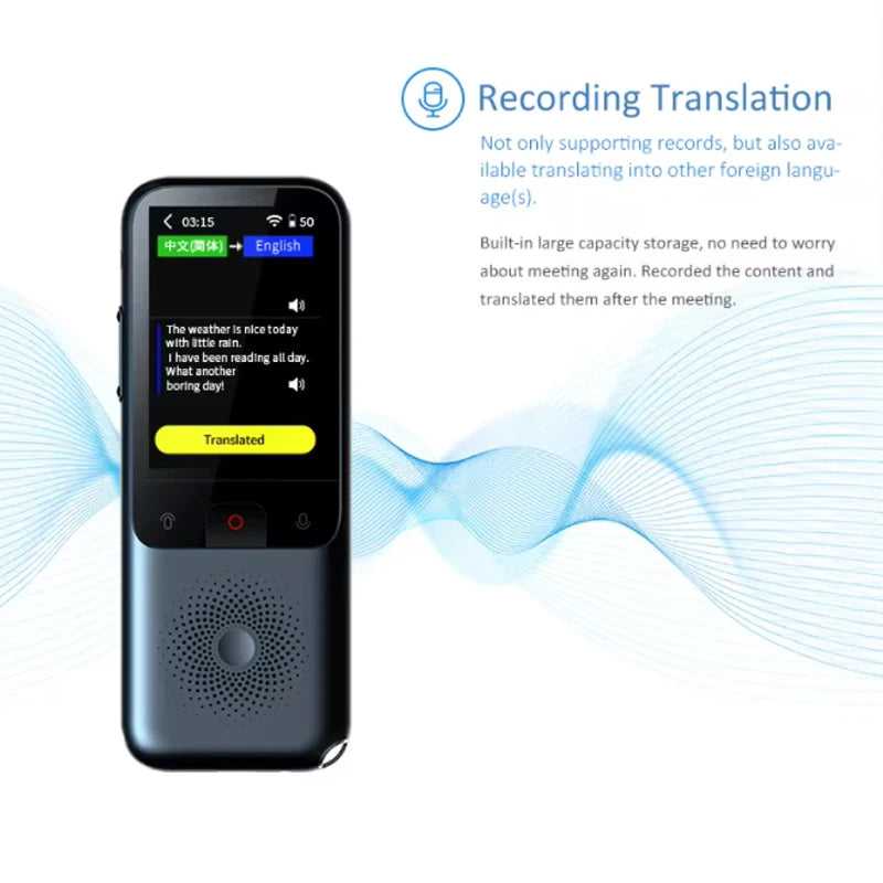T11 AI Smart Language Translator Device