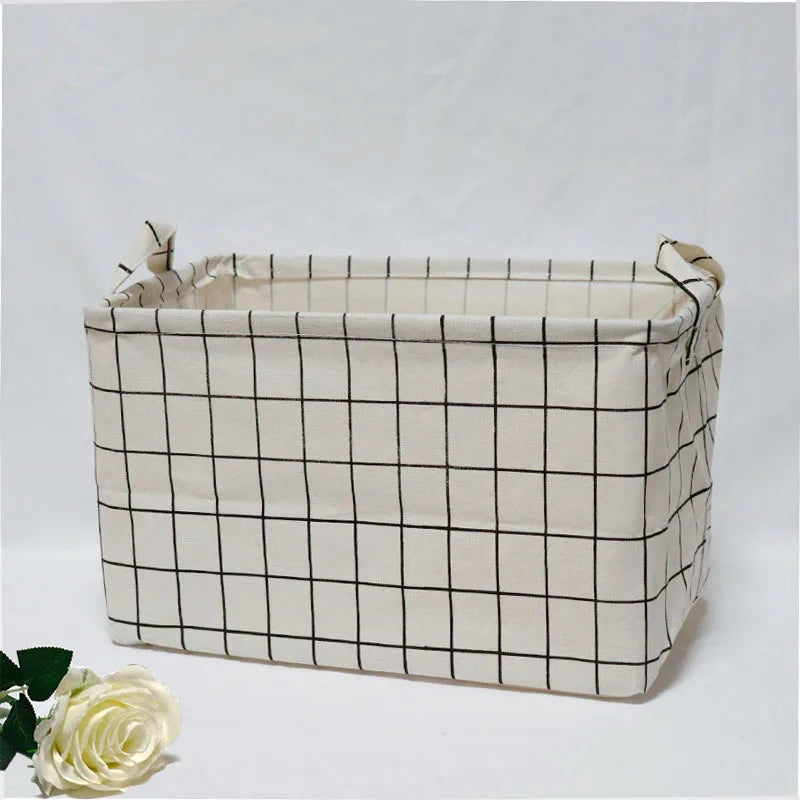 Foldable Fabric Storage Container with Handle