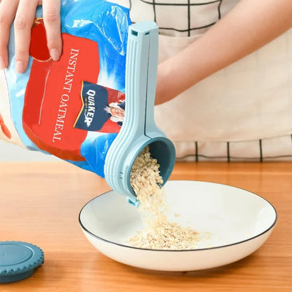 Food Storage Bag Sealing Clip with Pour Spout
