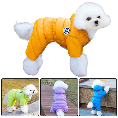 Waterproof Four-Legged Dog Jumpsuit Jacket