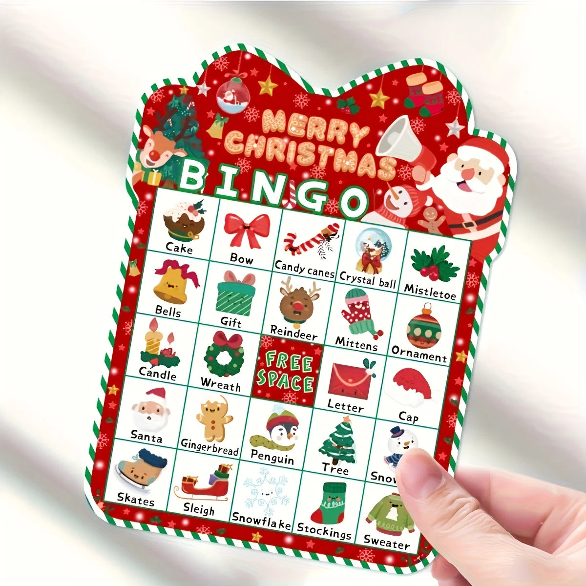 24-Player Christmas Bingo Game