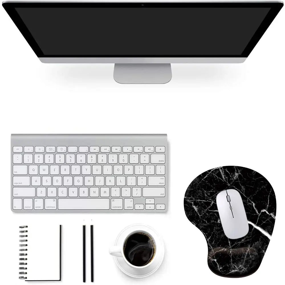 Ergonomic Silicone Mouse Pad with Wrist Rest for Home, Office & Gaming