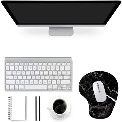 Ergonomic Silicone Mouse Pad with Wrist Rest for Home, Office & Gaming