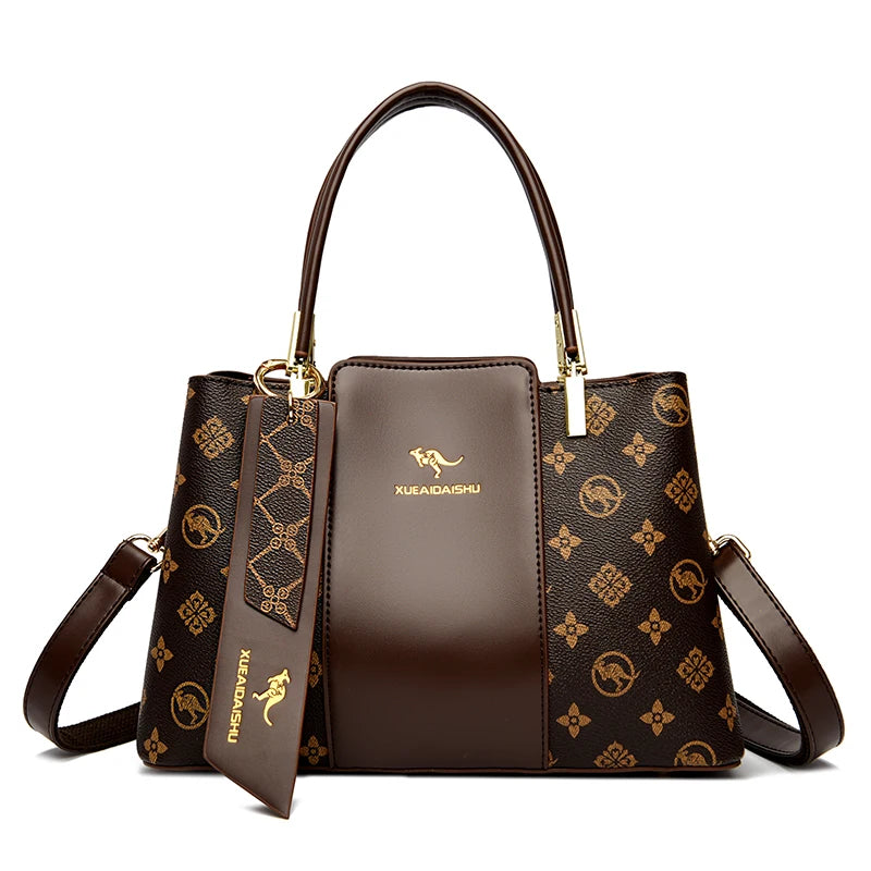 Large Capacity Women’s Leather Tote Handbag