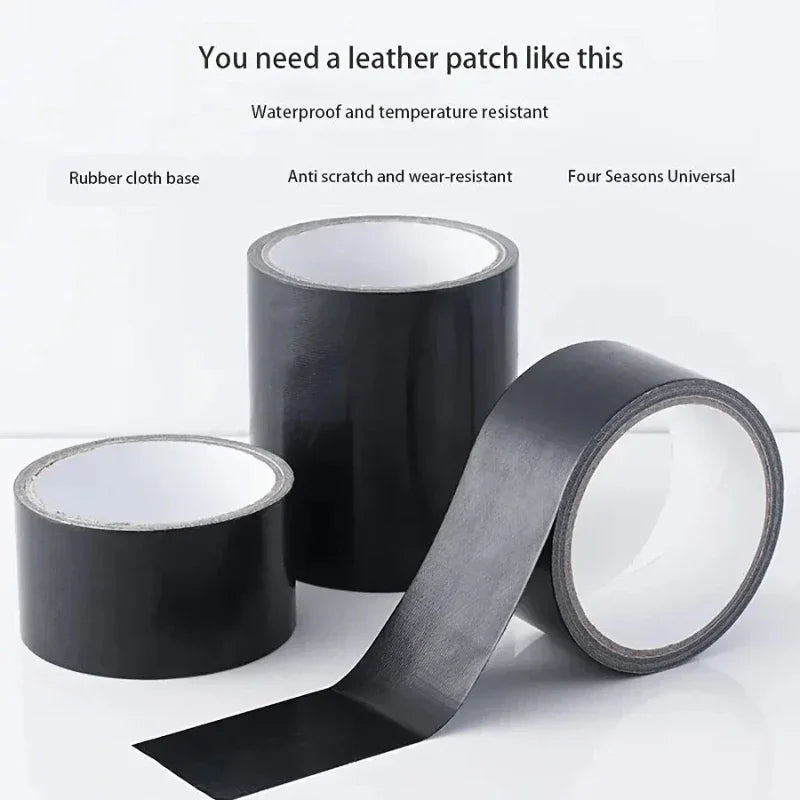 Black Leather Repair Tape – Strong Adhesive Fabric Patch