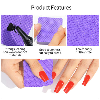 Lint-Free Nail Polish Remover Wipes