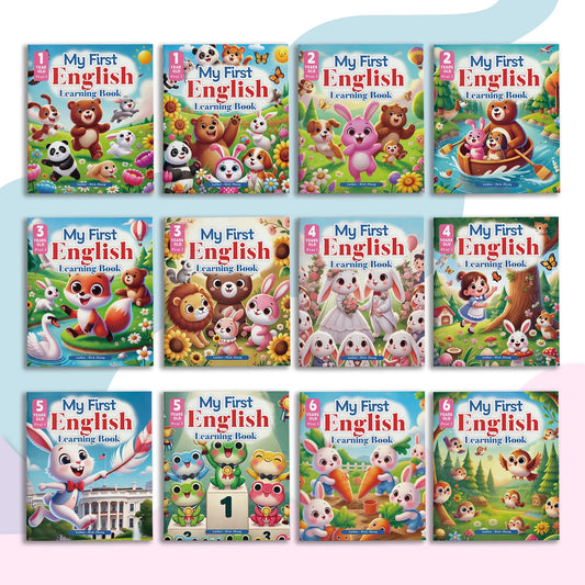 My First English Learning Book Set – 12 Books