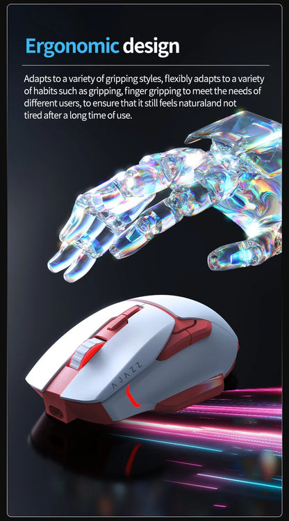 Tri-Mode Rechargeable Mouse with PAW3212 Sensor