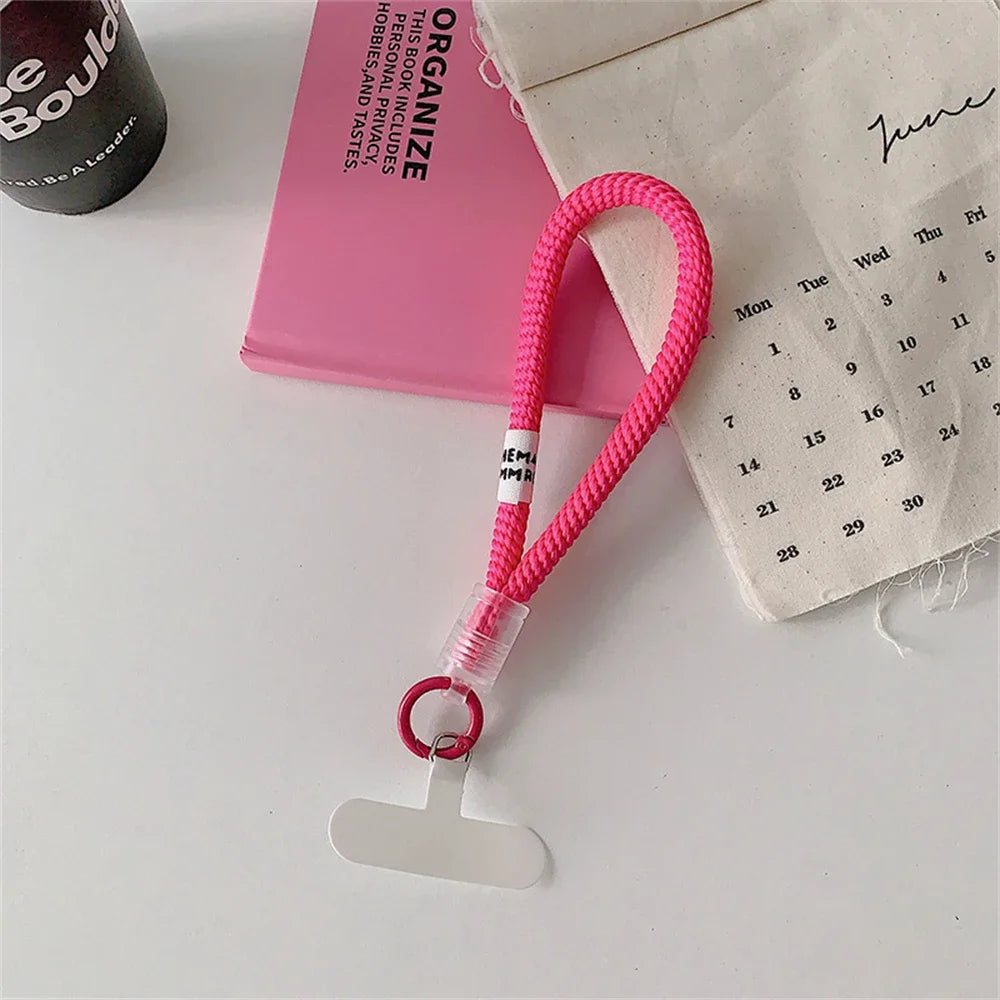 Stylish Braided Phone Lanyard Strap with Wrist Loop
