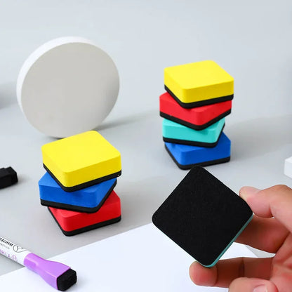Mini Magnetic Dry Erase Board Erasers for Home, Office & Classroom