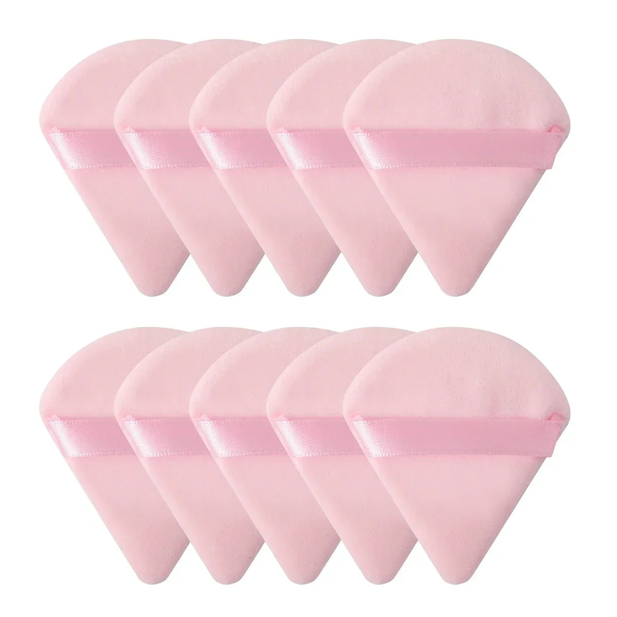 Triangle Velvet Makeup Powder Puff Set
