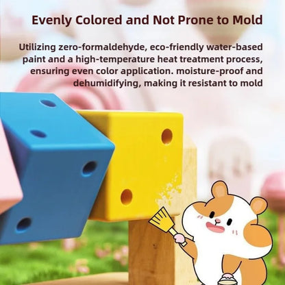Wooden Hamster Magic Cube Chew Toy