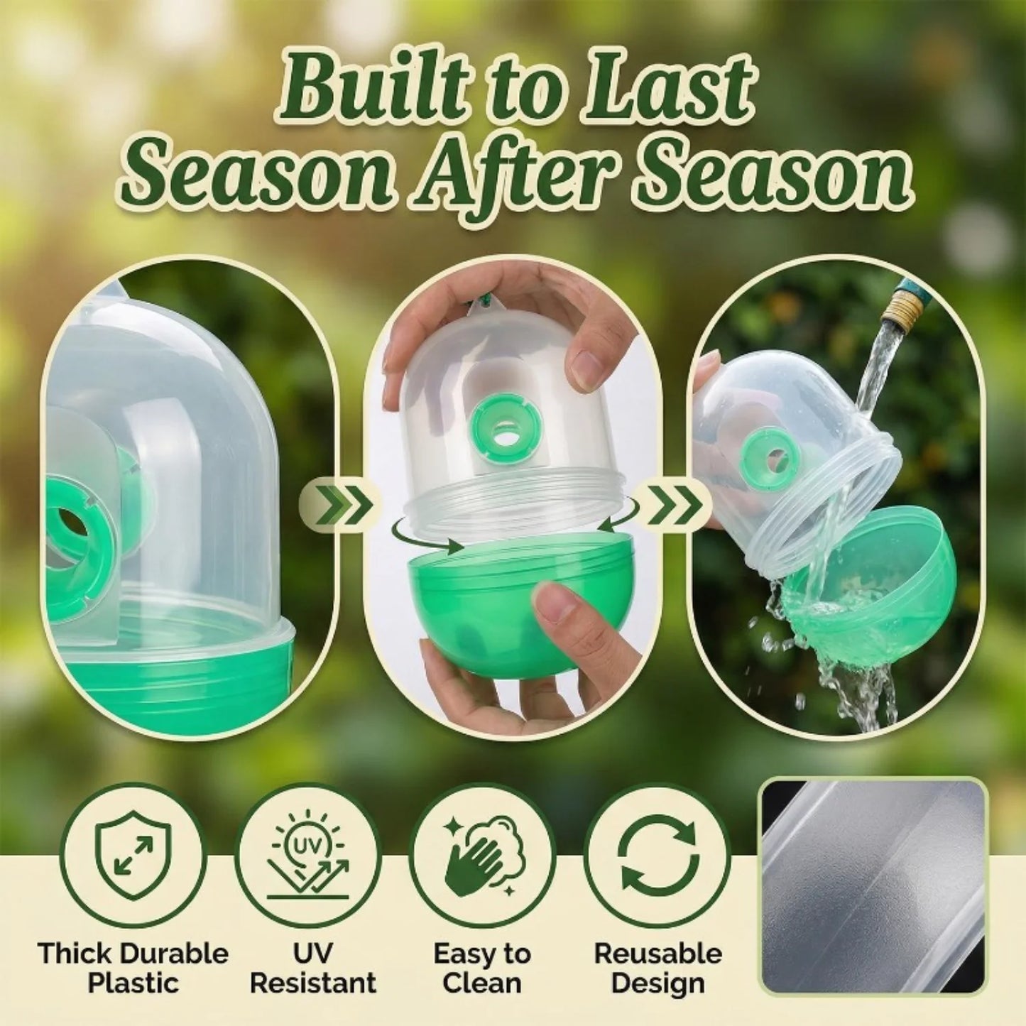 Reusable Hanging Fly & Wasp Trap