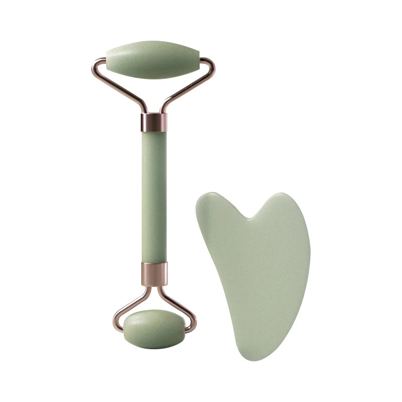 Resin Facial Massage Roller & Scraping Tool Set